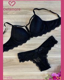 STRAPPY BRA. CONJUNTO PRE MOLDADO SO RENDA STRAPPY BRA FRONTAL COM STRASS E FIO RENDA