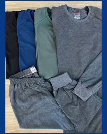 CJ. PIJAMA MASCULINO EM MALHA PERUANA COM MANGA COMPRIDA