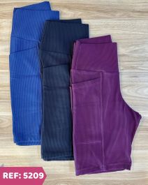 BERMUDA FITNESS CANELADA COM BOLSO