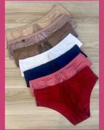 TANGA DE TACTEL RENDA FRENTE LATERAL DETALHE FRANZIDO