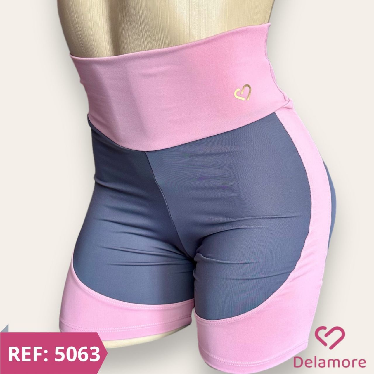 BERMUDA FITNESS COM DETALHE FRISO DUPLO