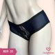 TANGA DE TACTEL RENDA FRENTE LATERAL DETALHE FRANZIDO