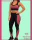 CONJUNTO TOP E CALCA FITNESS COM DETALHE COMPOSE CANELADO