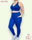 CONJUNTO FITNESS TOP COM BOJO E CALÇA LEGGING COM BOLSOS LATERAIS