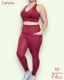 CONJUNTO FITNESS TOP COM BOJO E CALÇA LEGGING COM BOLSOS LATERAIS