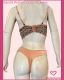 CONJUNTO TRIO CROPPED DE RENDA COM FIO E TANGA