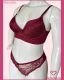 CONJUNTO TRIO PLUS SIZE PRE MOLDADO TACTEL REFORCADO COM RENDA, FIO DUPLO E TANGA