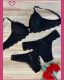 CONJUNTO TRIO PRE MOLDADO SO RENDA FORRADO DE TACTEL BOJO MONO