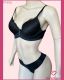 CONJUNTO TRIO PRE MOLDADO TACTEL BASE DE ESPUMA COM RENDA