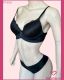 CONJUNTO TRIO PRE MOLDADO TACTEL BASE DE ESPUMA COM RENDA
