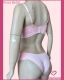 CONJUNTO TRIO PRE MOLDADO TACTEL COM RENDA ELASTICO DUPLO STRASS ALCA FIO E TANGA