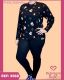CONJUNTO PIJAMA ADULTO FEMININO DE MALHA SUEDINE ESTAMPADO