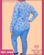 CONJUNTO PIJAMA ADULTO FEMININO DE MALHA SUEDINE ESTAMPADO