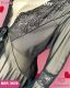 ROBE DE TULE ELASTANO MANGA COMPRIDA COM RENDA