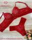 CONJUNTO RENDADO SOUTIEN CROPPED CALCINHA FIO FORRADA