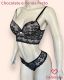 CONJUNTO RENDADO SOUTIEN CROPPED CALCINHA FIO FORRADA