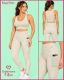 CONJUNTO FITNESS TOP EMBUTIDO COM BOJO E CALÇA LEGGING COM BOLSOS LATERAIS E DETALHES EM DRY FIT