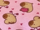 Rosa Capivara Coração