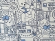 Branco Coelhos Azul