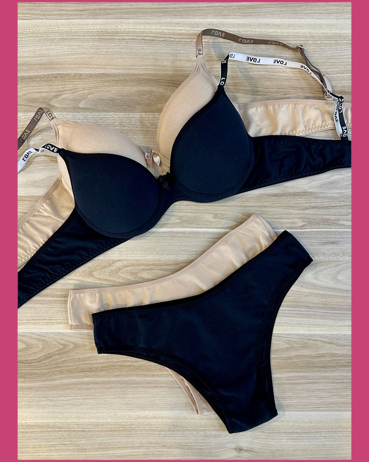 CONJUNTO PRE MOLDADO DE COTTON COM TANGUINHA