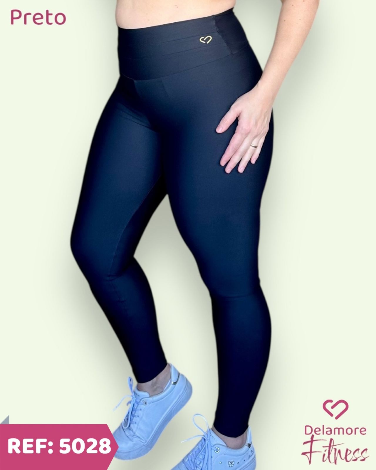 CALÇA LEGGING MODELADORA COM CÓS ALTO, TRIPLO